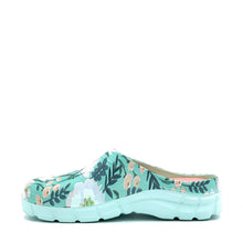 Load image into Gallery viewer, Clogees Womens Garden Clog Pastel Blue Floral