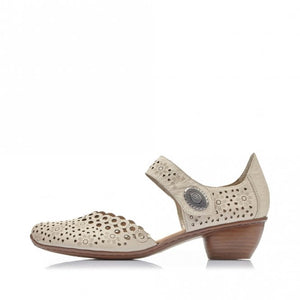 Rieker 43753-60 Crema Beige Women's Shoes