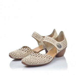 Rieker 43753-60 Crema Beige Women's Shoes