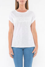 Load image into Gallery viewer, Jump Animal Sequin Tee White