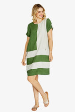 Load image into Gallery viewer, Pingpong Carrie Col Block Linen Dress