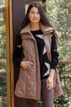 Load image into Gallery viewer, Jump Fur Trim Long Vest Caramel