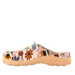 Clogees Womens Garden Clog Pink Flowers