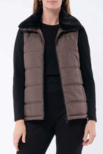 Load image into Gallery viewer, Jump Houndstooth Puffer Vest