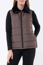 Load image into Gallery viewer, Jump Houndstooth Puffer Vest