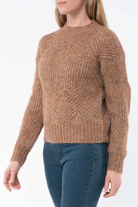 Jump Pointelle Pullover Toffee