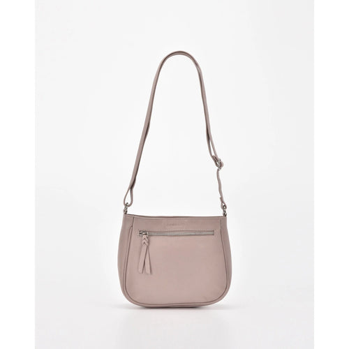 Cobb & Co Yarra Leather Crossbody Taupe