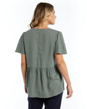 Load image into Gallery viewer, Betty Basics Abigail Blouse Deep Green