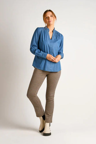 Alessi Peasant Blouse - Blue Wash