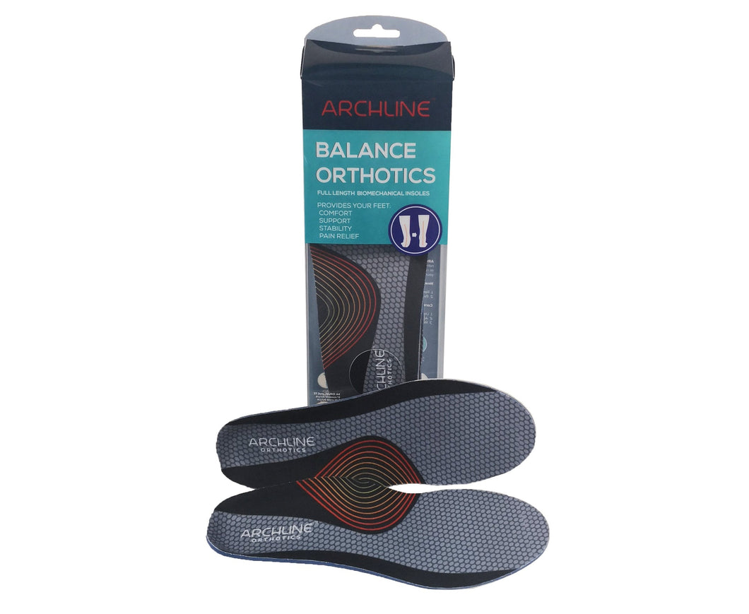Archline Orthotic Insoles Balance Full Length (Unisex) Plantar Fasciitis Foot Pain Relief