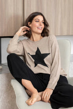 Load image into Gallery viewer, Jump Diamante Star Pullover Wheat Combo