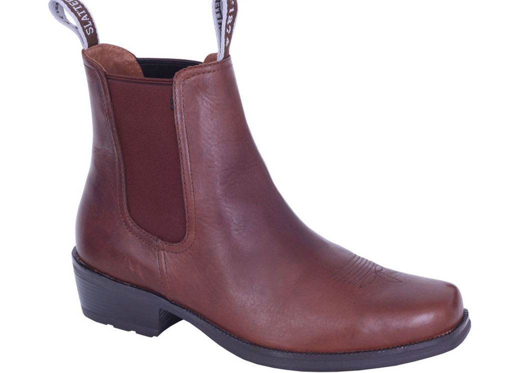 Slatters Ranch Mens Comfortable Leather Dress Boots