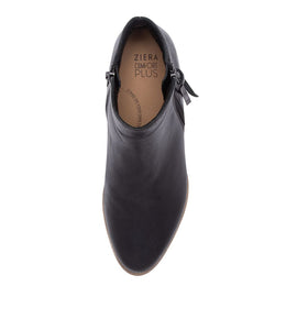 Ziera Vendas XF-ZR Black Natural Leather Ankle Boots