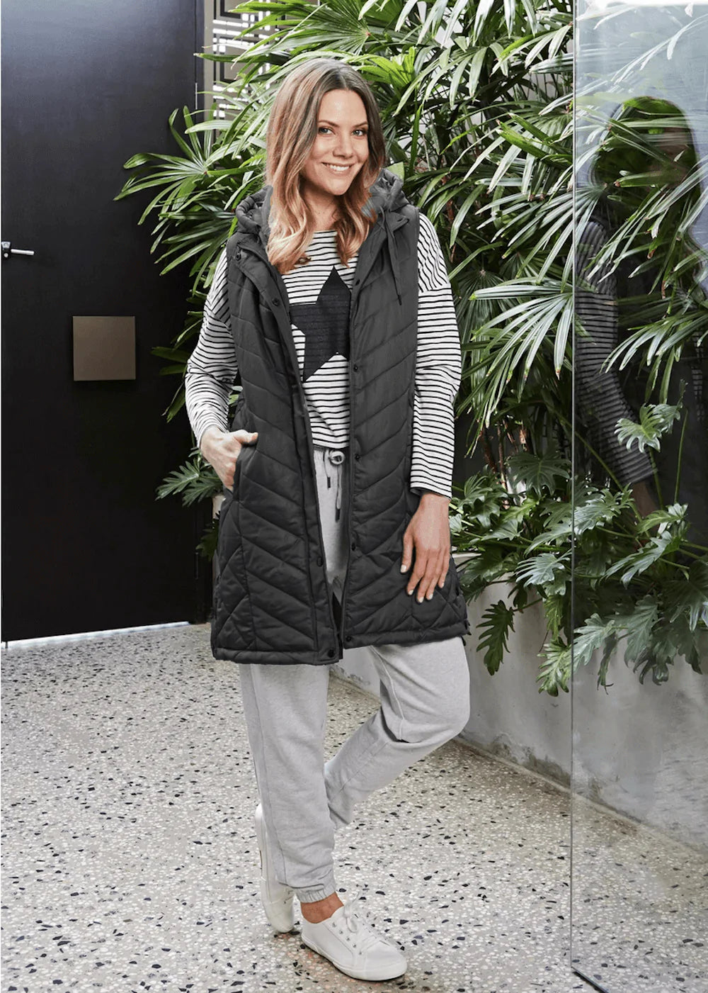 Jump Longline Quilted Vest