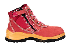 Otway Ladies Eureka Soft Toe Work Boot – Pink