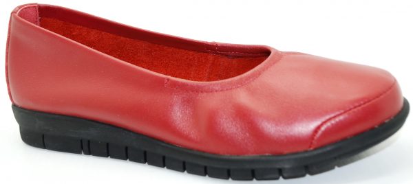 Jemma Sandra Red Ladies Leather Shoes