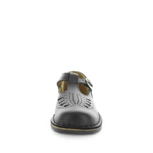 Load image into Gallery viewer, Wilde Jenny-Yvel School Shoe Black Smooth Velcro